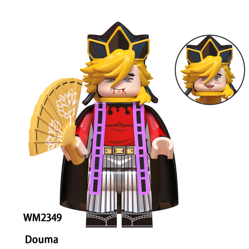 Japanese Anime Demon Slayer Building Block Minifig Muzan Kibutsuji Daki Yoriichi Tsugikuni Collection Bricks Model Assembly Gift Toy WM6138