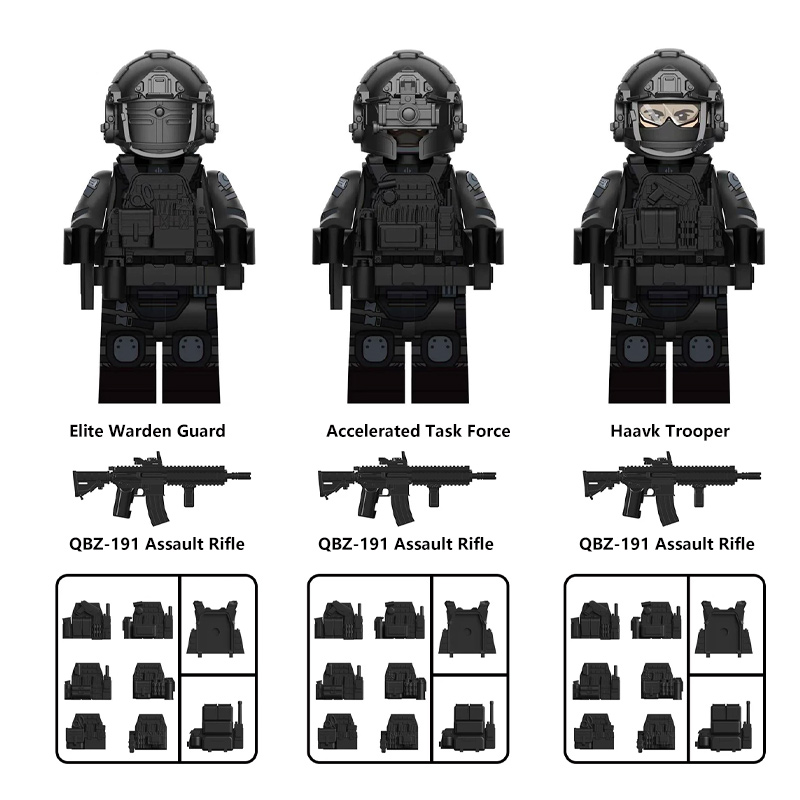 Military Game Delta Tactical Asara Infantry Minifigs Bricks Combat
