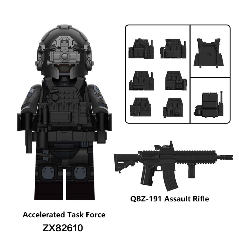 ミリタリー ARTFIGURES S.W.A.T Delta Force Heavy Armor Special Ops Minifigs Bricks Compatible