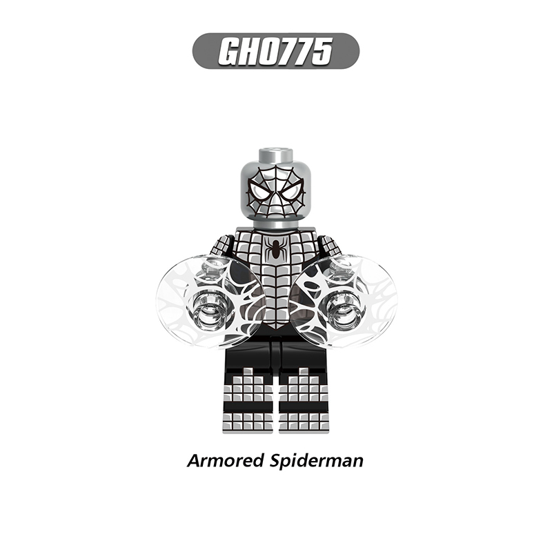 Marvel Spider SuperHero Spider-Man Last Stand Suit Armored Spiderman Minifigs Building DC Comics Armor Mk Il 2099Gift Fans Kids Toys G0199