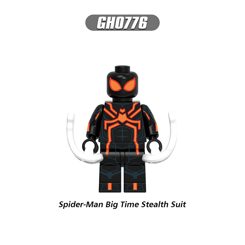 Marvel Spider SuperHero Spider-Man Last Stand Suit Armored Spiderman Minifigs Building DC Comics Armor Mk Il 2099Gift Fans Kids Toys G0199