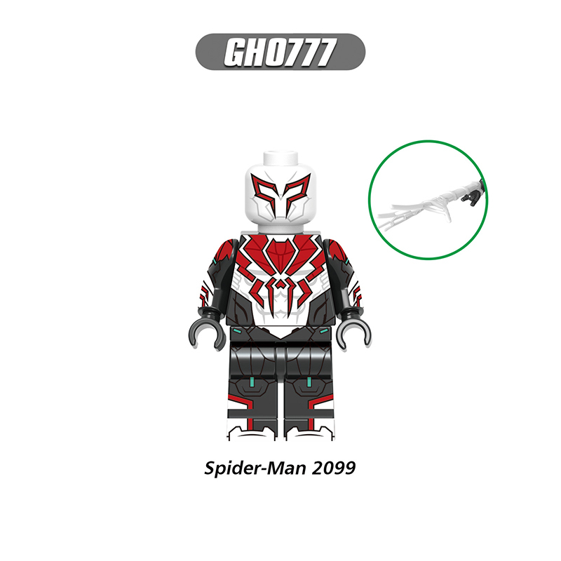 Marvel Spider SuperHero Spider-Man Last Stand Suit Armored Spiderman Minifigs Building DC Comics Armor Mk Il 2099Gift Fans Kids Toys G0199