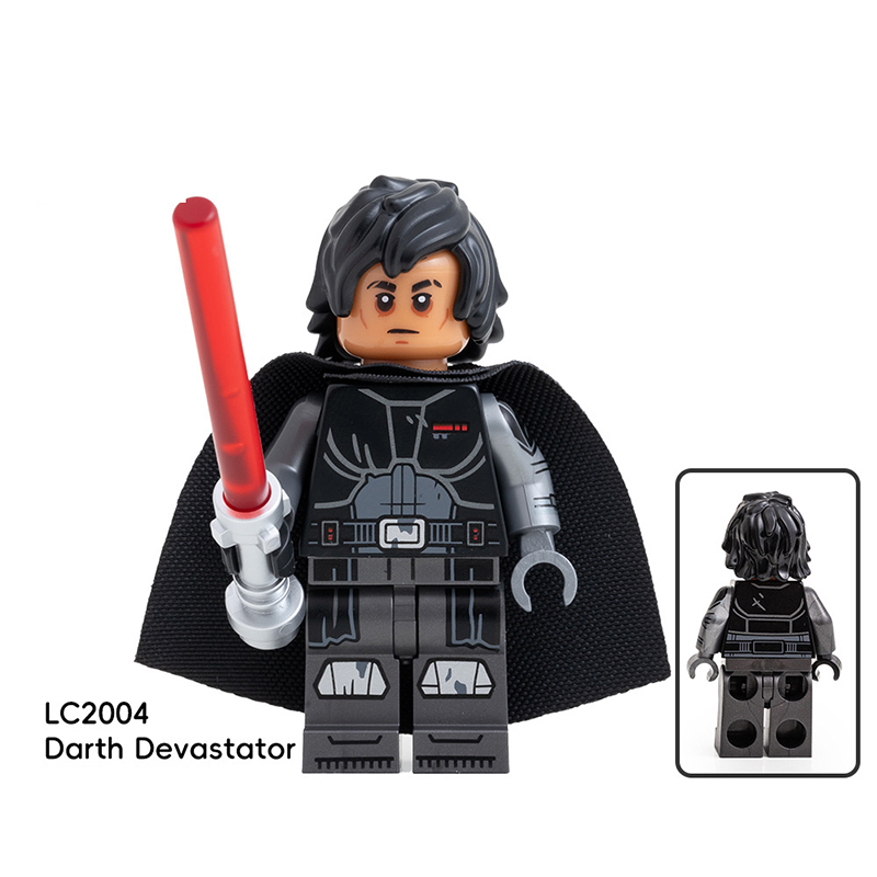 Star Wars jEDI vADER c-3pd Beach Luke Minifigs Building Block Darth Devastator Model Solider Collection Toy Gifts LC200-2009