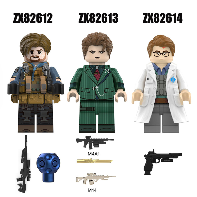 Delta Operator Force Echo Minifigs Hudson Building Block Weapon Dr. Romulus Military Special Forces Collectible Toy Gifts ZX82612-82614
