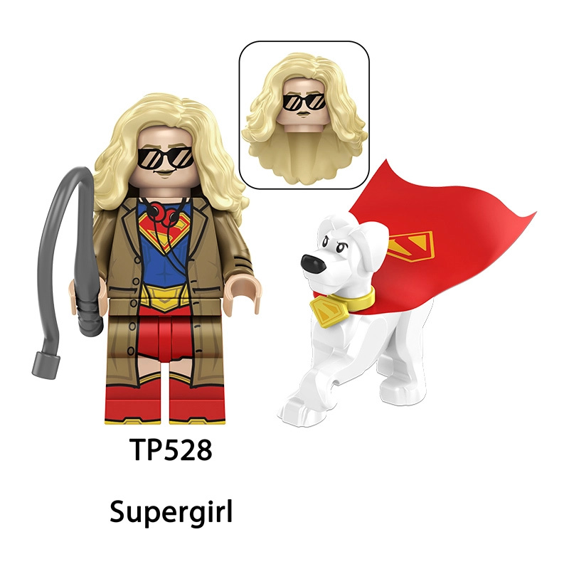 Marvel Superhero Supergirl Building Block Power Girl Minifigs Lobo TAS DC Comics Compatible Brick Children Toy Gifts TP1065