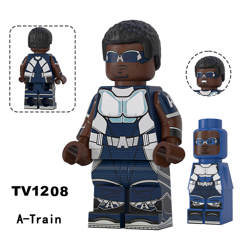 Superhero Dynamite The Boys Minifigs Translucent Starlight Mother's Milk Building Block A-Train Home Lander Deep Collection Toy Gifts TV6225