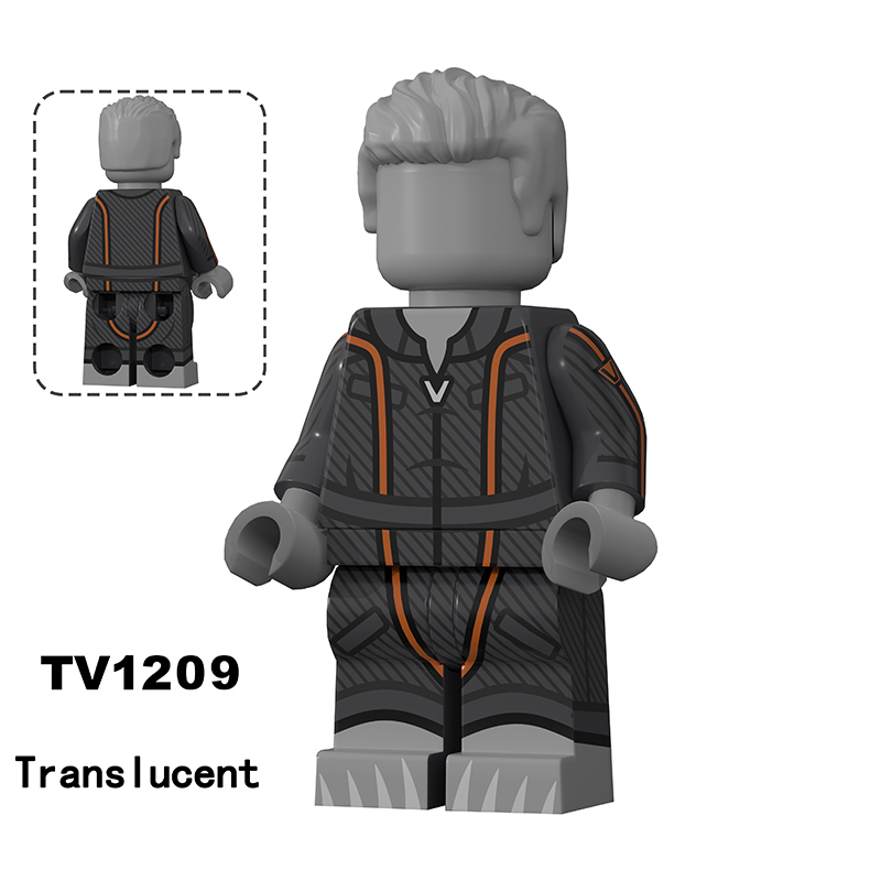 Superhero Dynamite The Boys Minifigs Translucent Starlight Mother's Milk Building Block A-Train Home Lander Deep Collection Toy Gifts TV6225