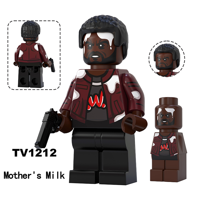 Superhero Dynamite The Boys Minifigs Translucent Starlight Mother's Milk Building Block A-Train Home Lander Deep Collection Toy Gifts TV6225