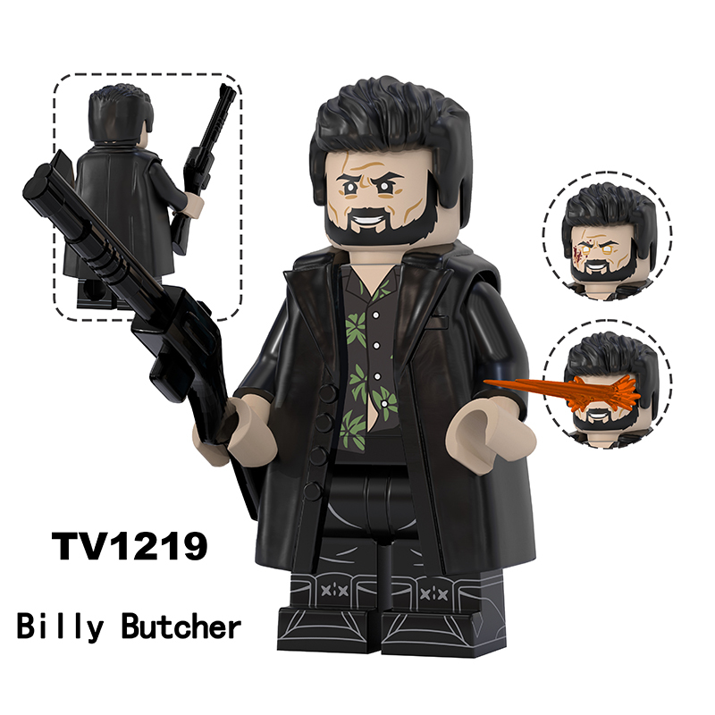 Superhero Dynamite The Boys Minifigs Hughie Campbel Frenchie Building Block Home Lander Kimiko Miyashiro Collection Toy Gifts TV6226