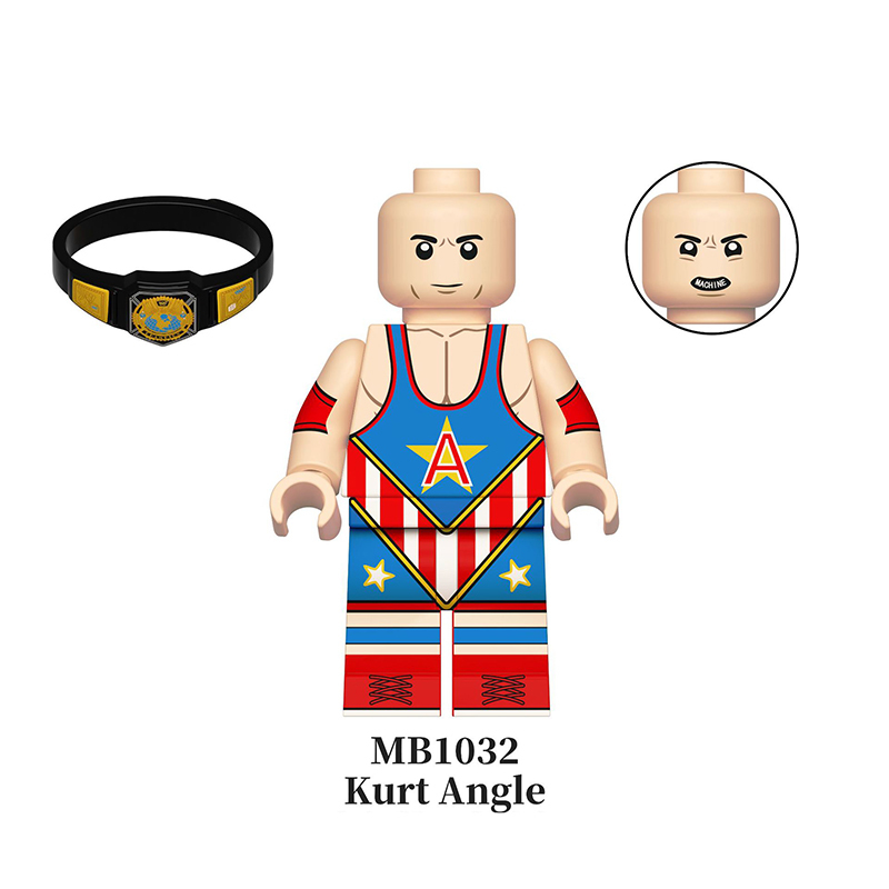 WWE Wrestling Superstar Champion Kane Minifigs Building Block Famous People Roman Reigns Kurt Angle  Collectible Toy Compatible Gifts MB1030-1036