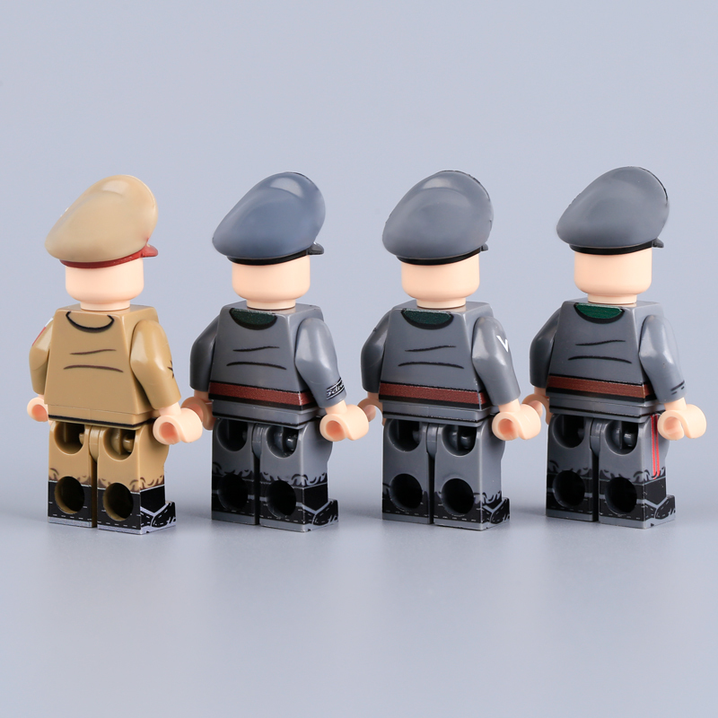 WW2 German Command General Alfred Jodl Walter Model Building Block Albert Speer-Armaments Minister Solider Minifigs Military UV Printed Historical Toy Gifts MTUV142-145