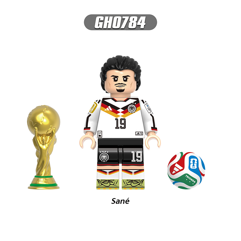 World Cup Football Player Messi Minifg Ronaldo Neymar Star Building Blocks Lamine Yamal Sports Team Bricks Toy Gift Fans G0191