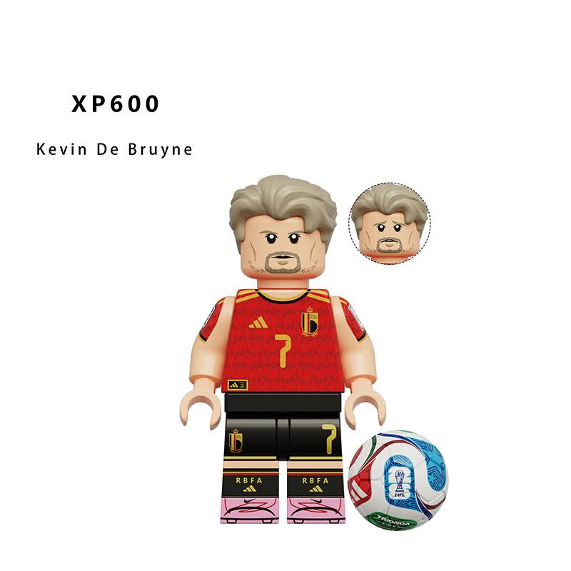 World Cup Football Player Messi Erling Haaland Harry Kane Minifg Kylian Mbappe Building Blocks Fans Collection Sports Team Toy Gift G0202
