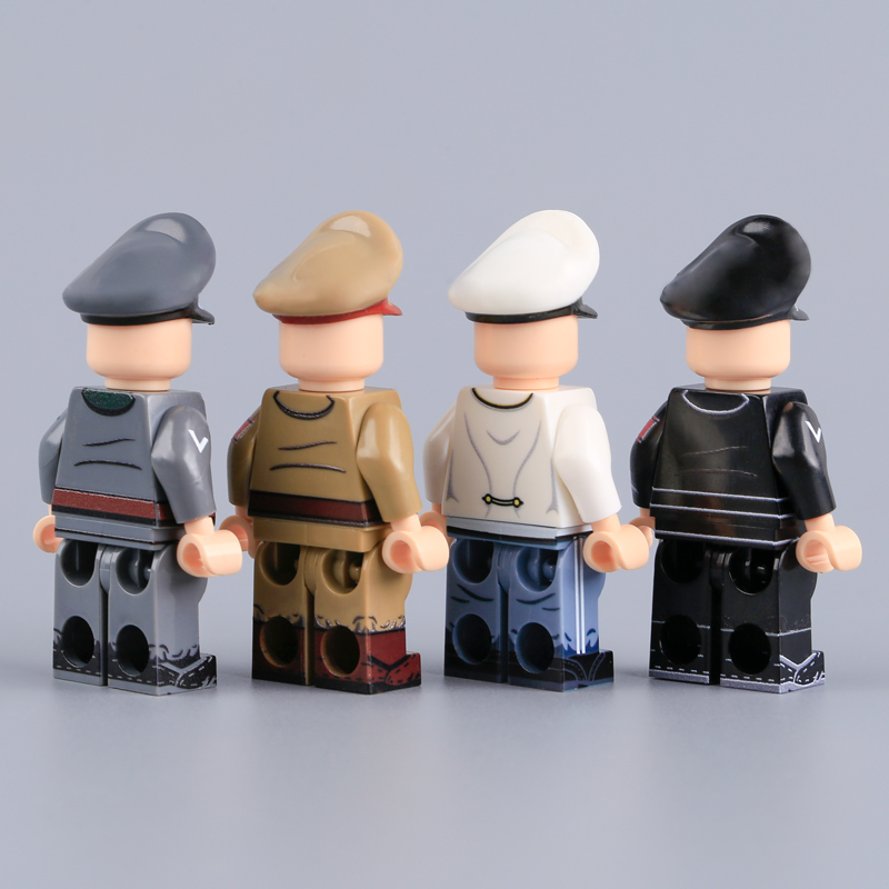 WW2 German Officer Third Reich Inner Circle Minifigs Rudolf Hess Hermann Fegelein Building Blocks Historical Military UV Printed Toy Gifts MTUV139-141
