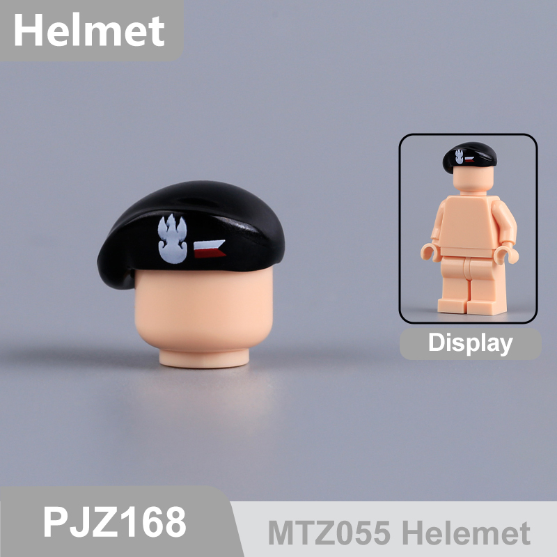 WWII Polish Home Army Helmet Accessory Custom Building Block Minifigure Gear Polish Resistance Military Equipment Collectible Toy Gifts
