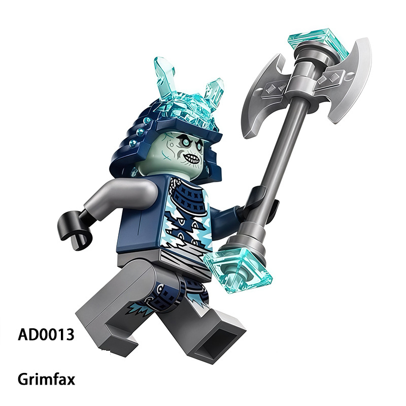 Ninjago Grimfax Minifigs Game Never Realm Blizzard Warrior  Building Block Fantasy Ninja Collection Toy Fans Gifts AD0013
