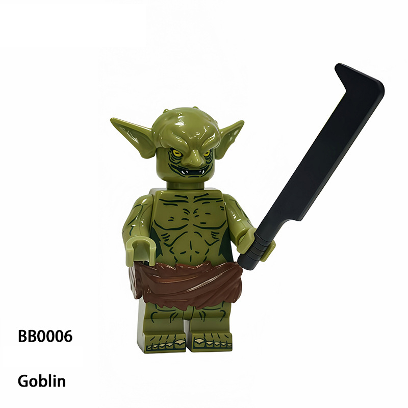 Lord of the Rings Goblin Minifigs Building Block Fantasy Cave Warrior Monster Collectible Brick Toy  Collection Gifts BB0006 BB0007