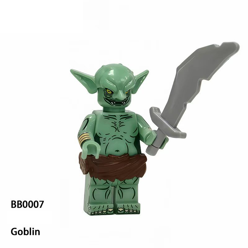Lord of the Rings Goblin Minifigs Building Block Fantasy Cave Warrior Monster Collectible Brick Toy  Collection Gifts BB0006 BB0007