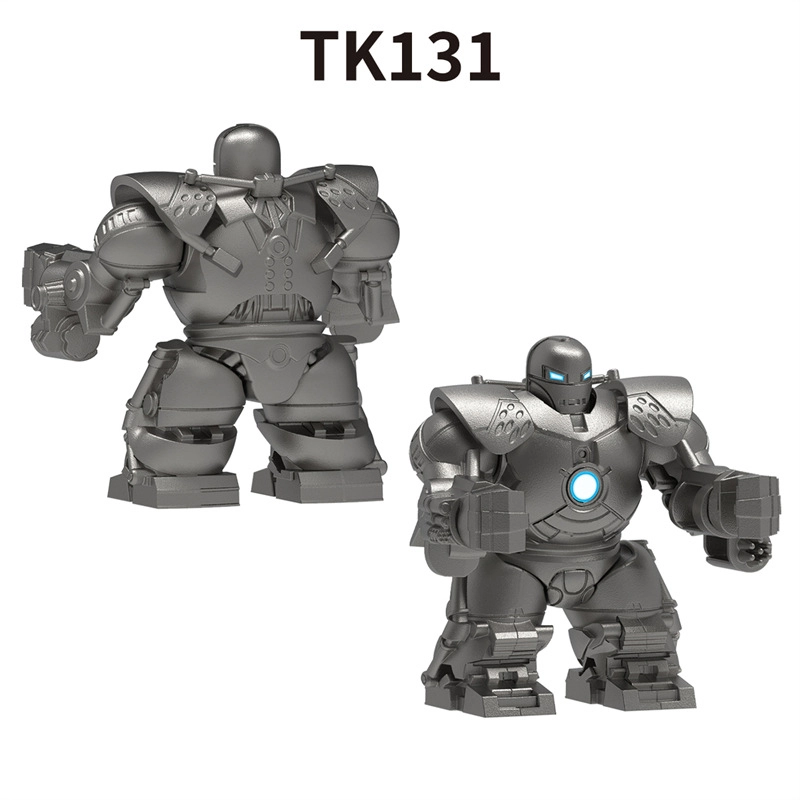 Marvel Iron Monger Minifigs Building Block Superhero Heavy Armored Mech Villain Collectible Brick Toy Gifts TK131