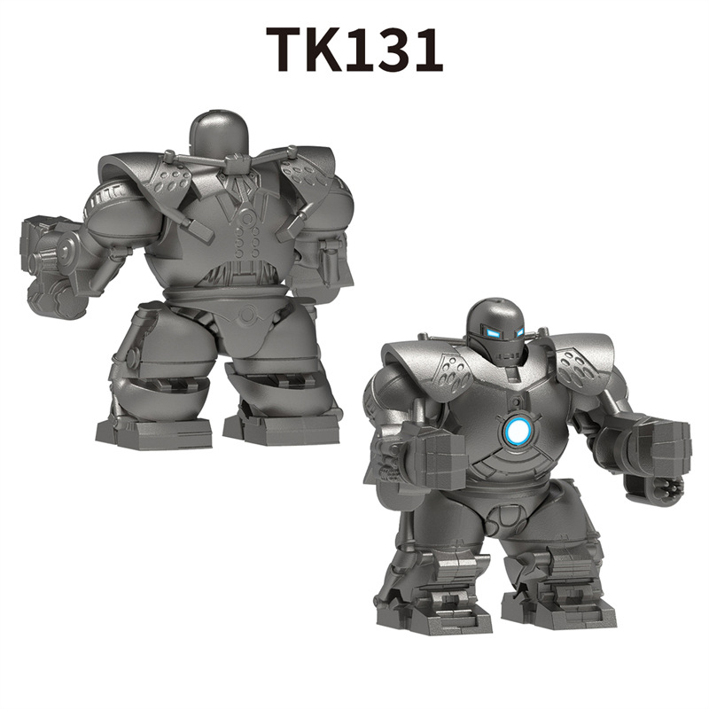 Marvel Iron Monger Minifigs Building Block Superhero Heavy Armored Mech Villain Collectible Brick Toy Gifts TK131
