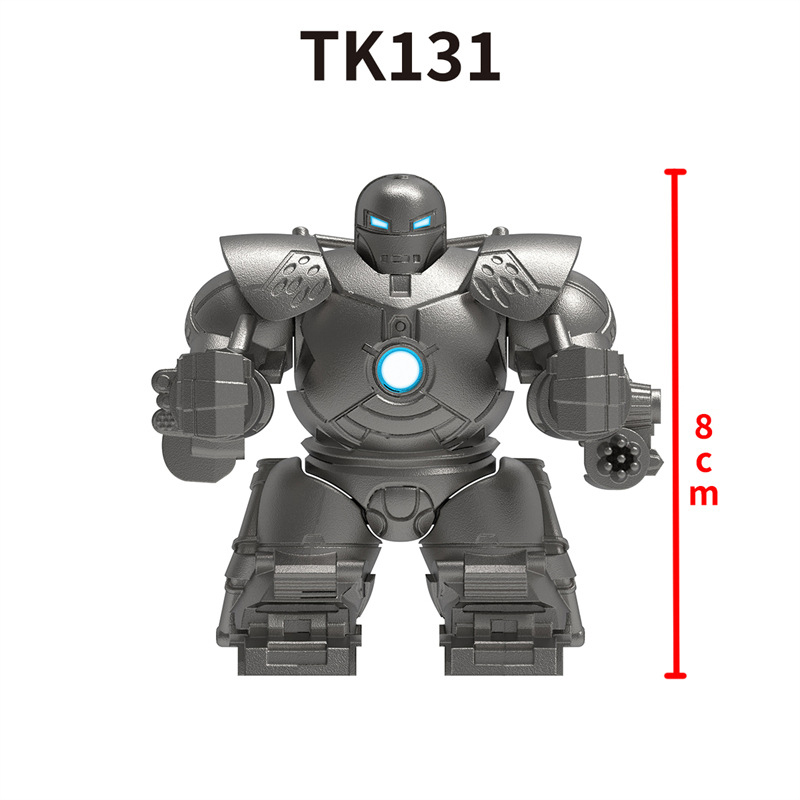 Marvel Iron Monger Minifigs Building Block Superhero Heavy Armored Mech Villain Collectible Brick Toy Gifts TK131