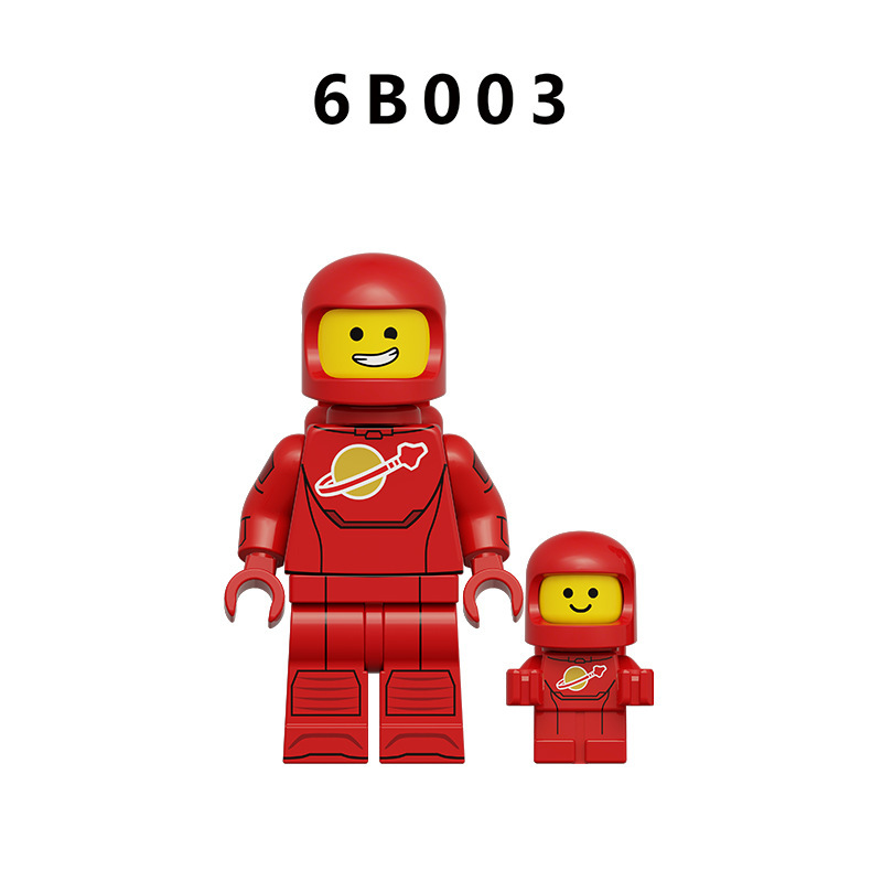 City Series Colorful  Astronaut Building Block Minifigs Space Explorer Brick Collection Space Toy Gifts Compatible 6B003-6B010