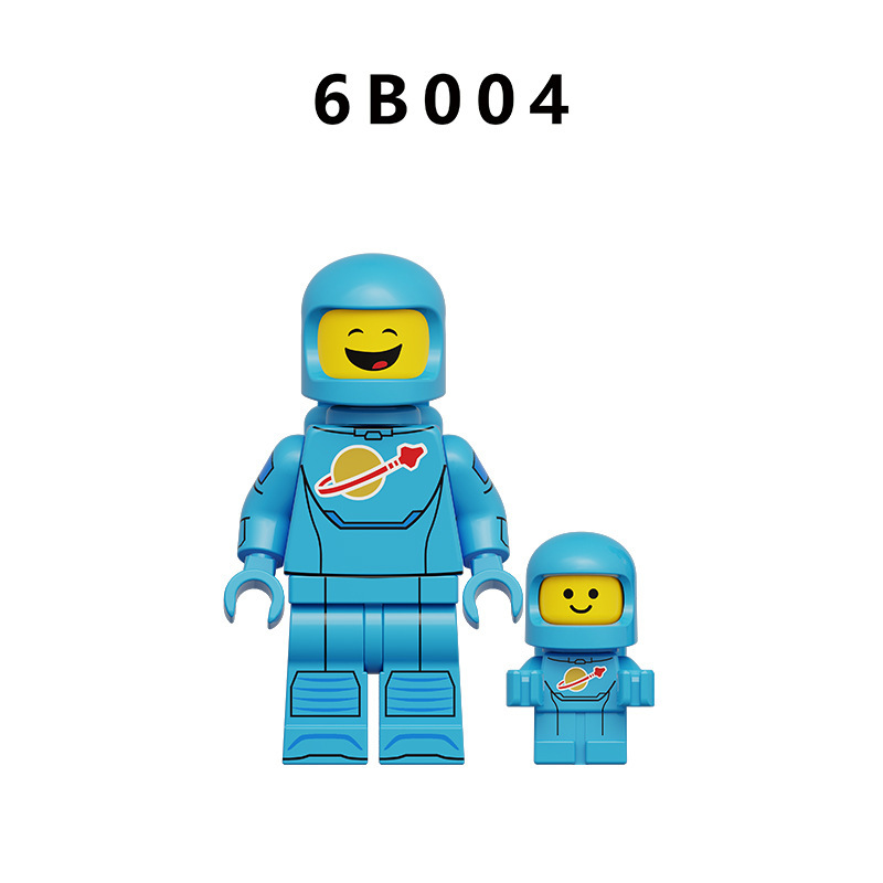 City Series Colorful  Astronaut Building Block Minifigs Space Explorer Brick Collection Space Toy Gifts Compatible 6B003-6B010