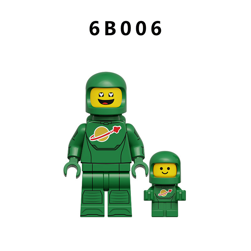 City Series Colorful  Astronaut Building Block Minifigs Space Explorer Brick Collection Space Toy Gifts Compatible 6B003-6B010