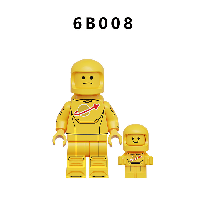 City Series Colorful  Astronaut Building Block Minifigs Space Explorer Brick Collection Space Toy Gifts Compatible 6B003-6B010