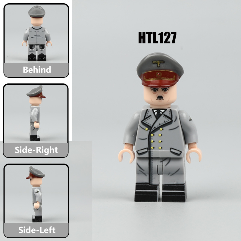 WW2 German Leader Eva Braun Adolf Hitler Minifigs Remembering History Building Block Historical Collection Toy Gifts HTL125-126