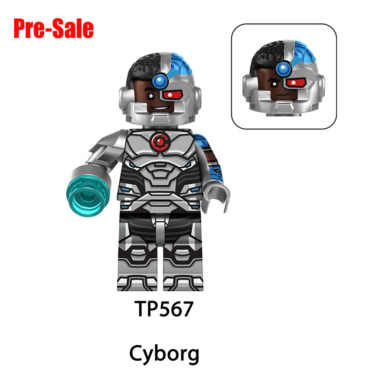 Superhero Team Teen Titans Minifigs Building Block DC Comics Speedy Bumblebee Terra Flash Minifigs Cyborg Collection Toys Gifts TP1069