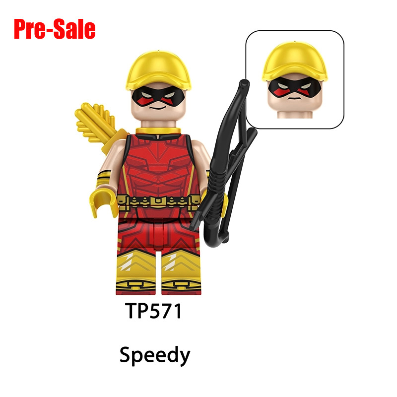 Superhero Team Teen Titans Minifigs Building Block DC Comics Speedy Bumblebee Terra Flash Minifigs Cyborg Collection Toys Gifts TP1069