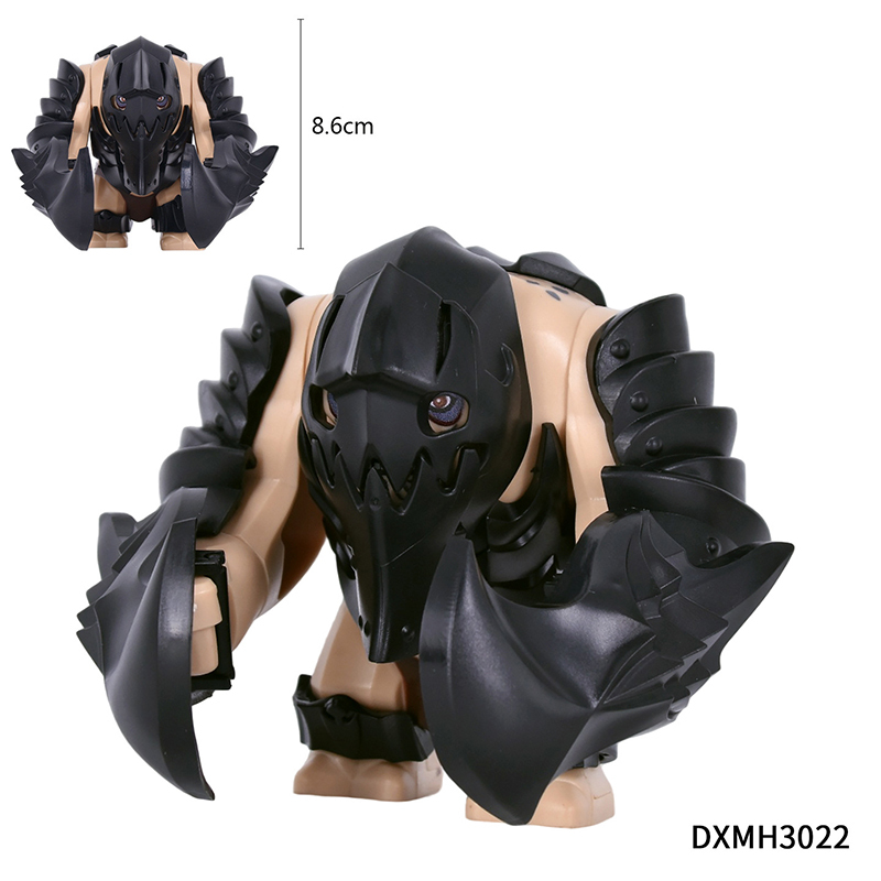 Medieval Armored Troll Dual Blades Minifigs Building Block Fantasy Monster Warrior Custom Brick  ollectible Toy Compatible Gifts DXMH3016-3027