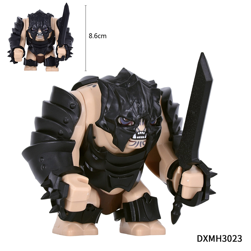 Medieval Armored Troll Dual Blades Minifigs Building Block Fantasy Monster Warrior Custom Brick  ollectible Toy Compatible Gifts DXMH3016-3027