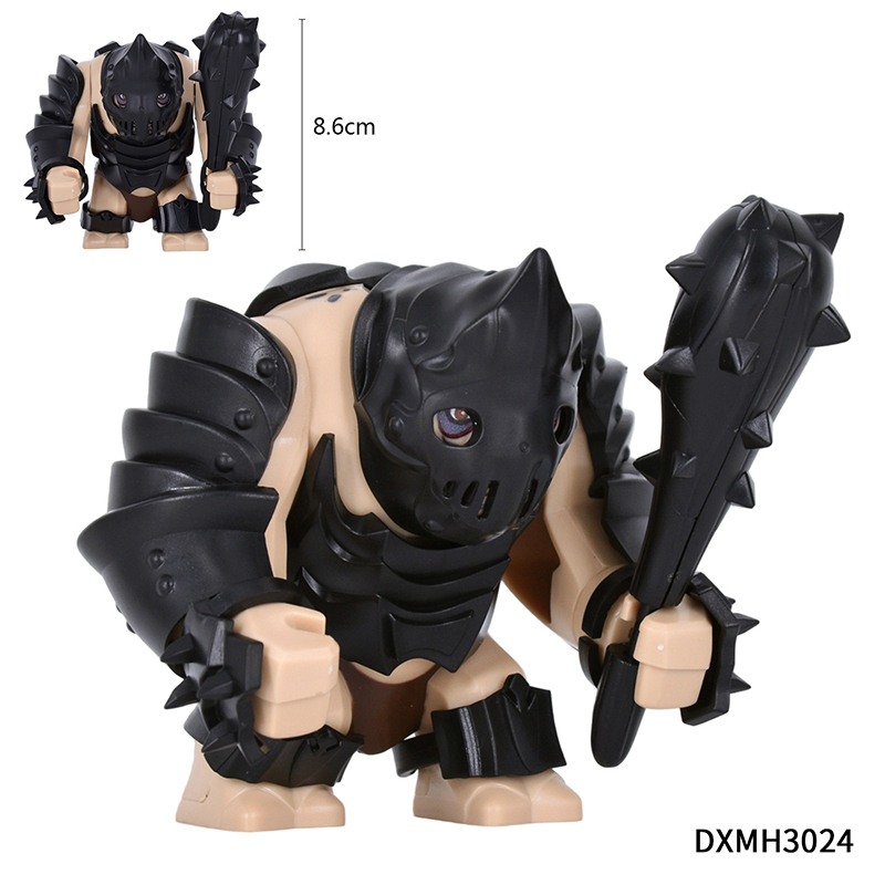 Medieval Armored Troll Dual Blades Minifigs Building Block Fantasy Monster Warrior Custom Brick  ollectible Toy Compatible Gifts DXMH3016-3027