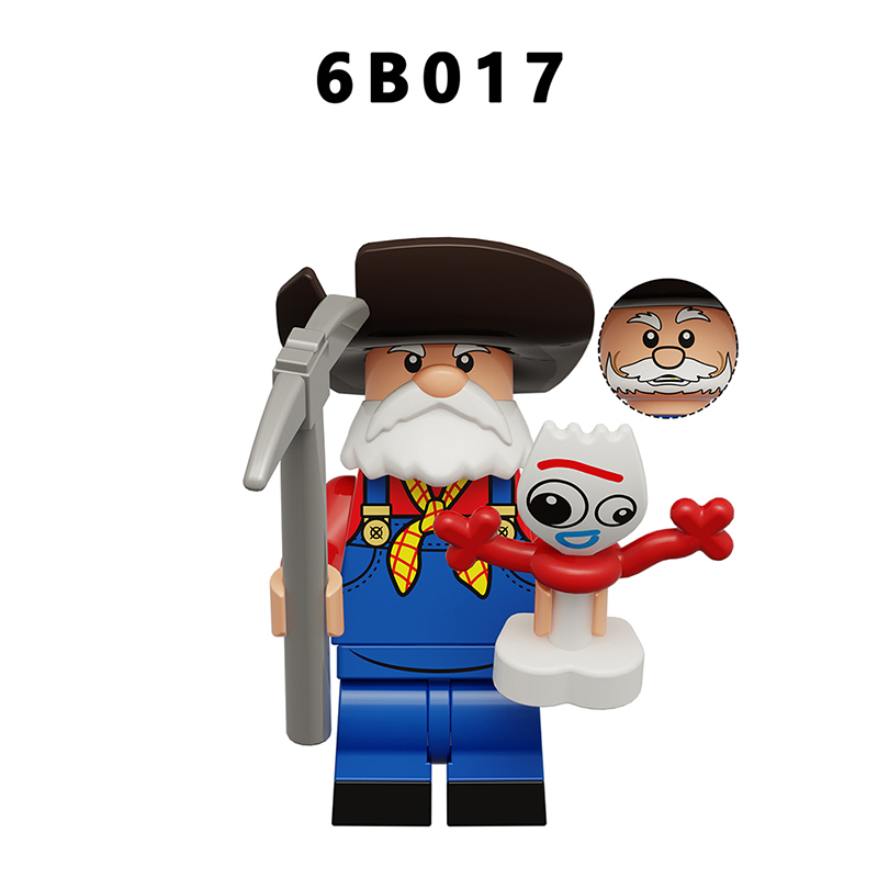 Toy Story Cartoon Minifigs Woody Buzz Lightyear Jessie Bo Peep Andy Alien Building Block Compatible Brick Toys Children Gifts 6B013-020