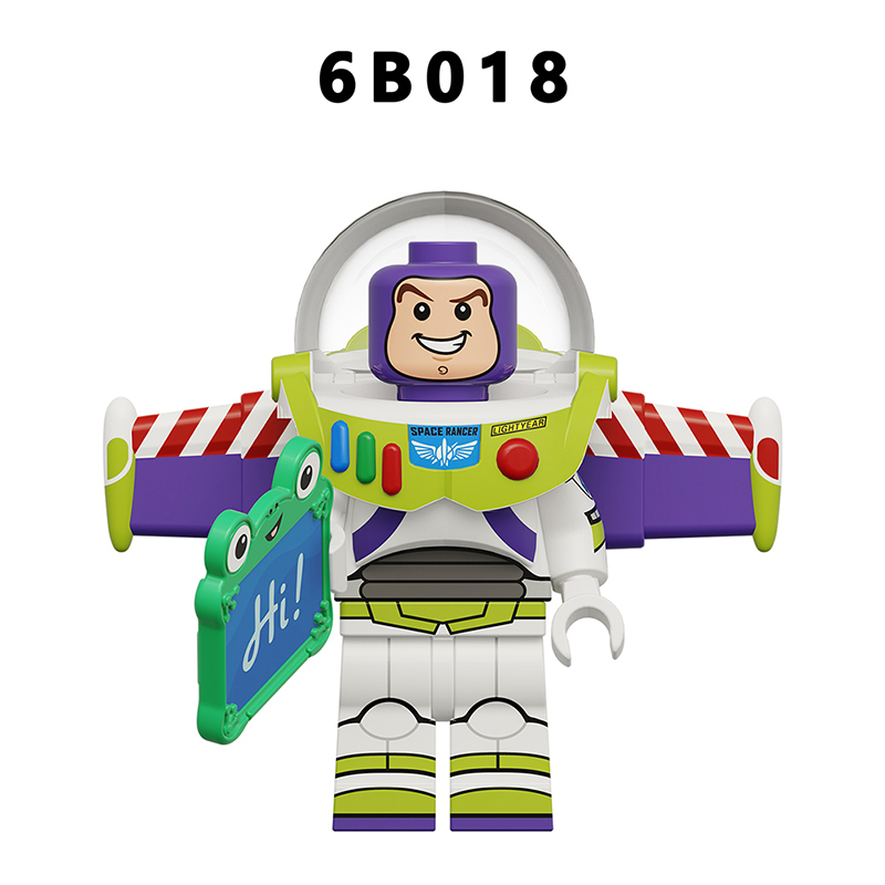 Toy Story Cartoon Minifigs Woody Buzz Lightyear Jessie Bo Peep Andy Alien Building Block Compatible Brick Toys Children Gifts 6B013-020