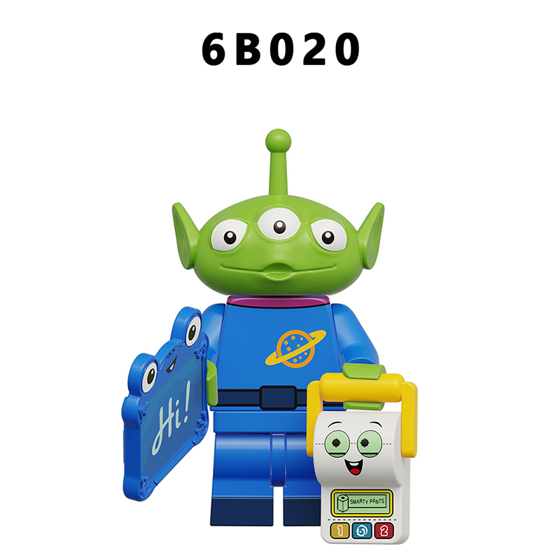 Toy Story Cartoon Minifigs Woody Buzz Lightyear Jessie Bo Peep Andy Alien Building Block Compatible Brick Toys Children Gifts 6B013-020