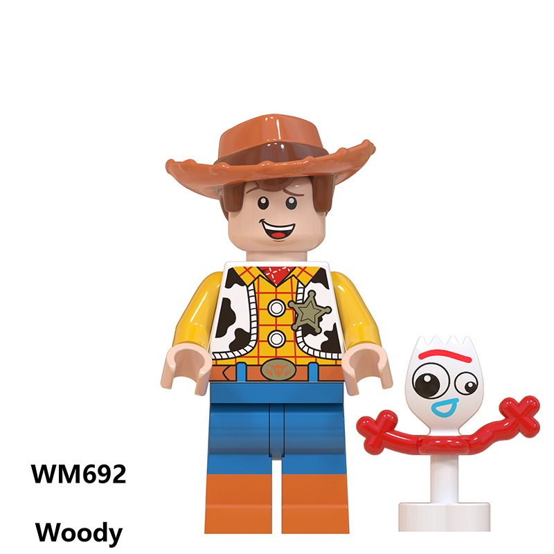 Toy Story Cartoon Minifigs Woody Buzz Lightyear  Alien Ducky Gaby Baby Building Block Compatible Brick Toys Children Gifts WM6060