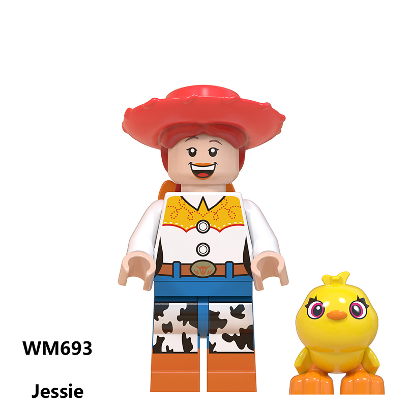 Toy Story Cartoon Minifigs Woody Buzz Lightyear  Alien Ducky Gaby Baby Building Block Compatible Brick Toys Children Gifts WM6060