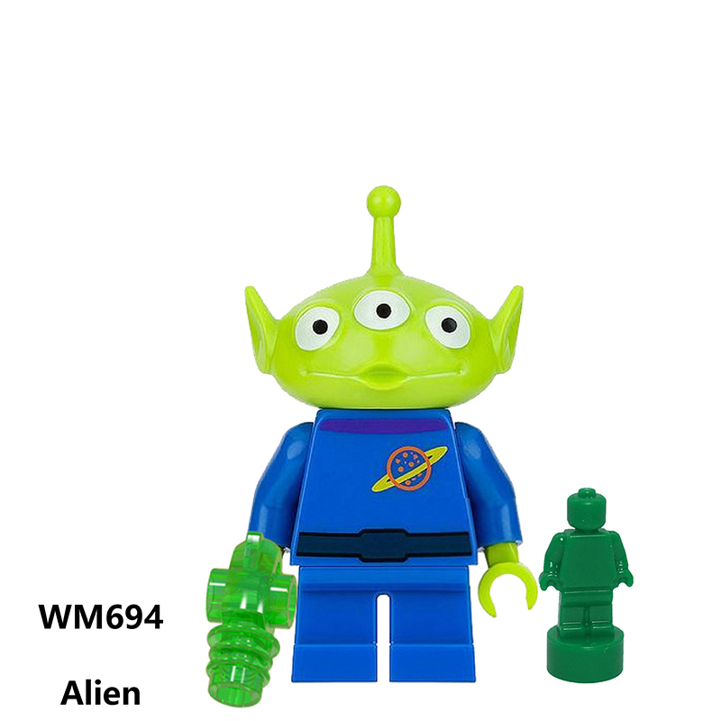 Toy Story Cartoon Minifigs Woody Buzz Lightyear  Alien Ducky Gaby Baby Building Block Compatible Brick Toys Children Gifts WM6060