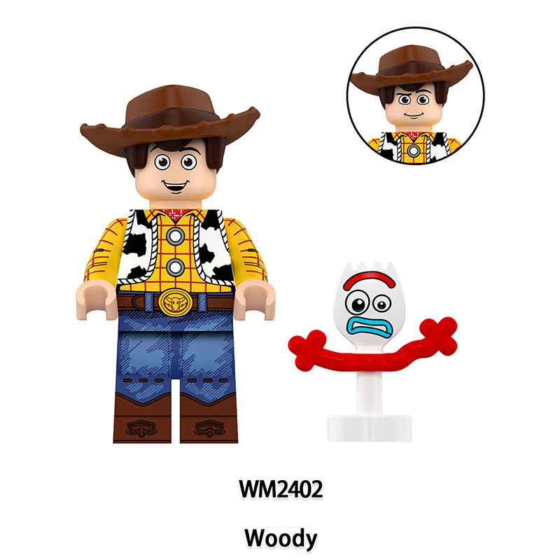 Toy Story Cartoon LiLy Pad Smarty Pants Minifigs Woody Buzz Lightyear Jessie Bo Peep  Building Block Compatible Brick Toys Children Gifts WM6144