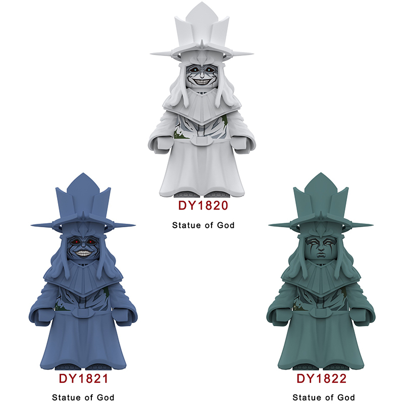 Game Anime Solo Leveling Statue of God Minifigs Building Block Anime Collectible Model Gift Fans Toys Compatible DY1820-1822