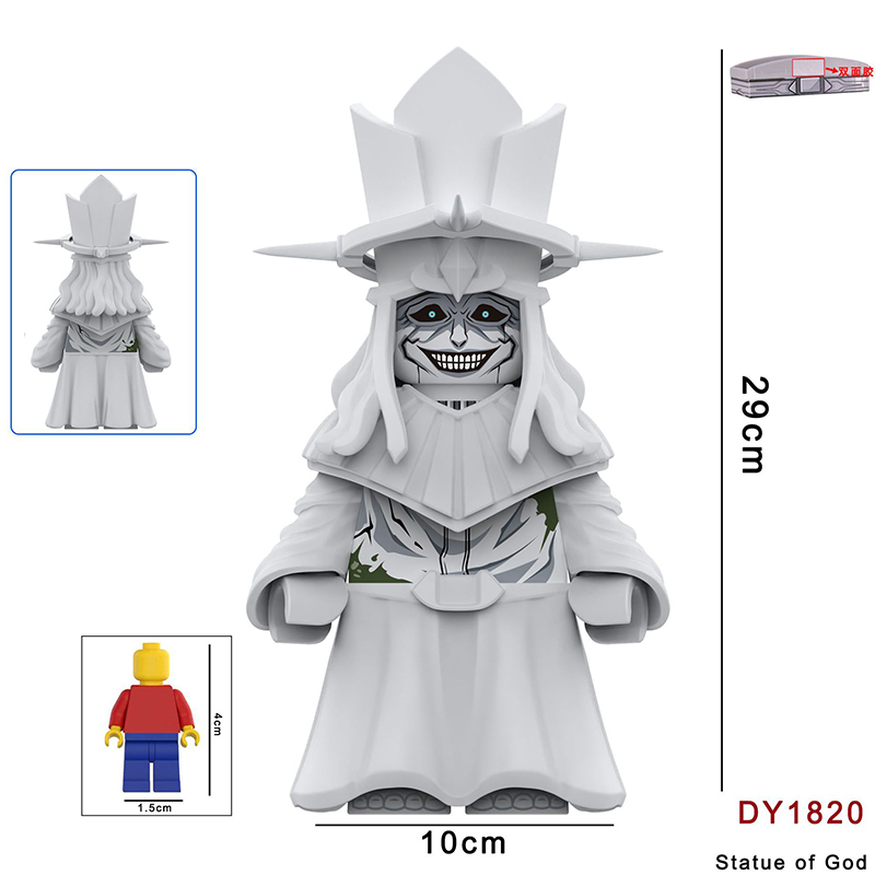 Game Anime Solo Leveling Statue of God Minifigs Building Block Anime Collectible Model Gift Fans Toys Compatible DY1820-1822