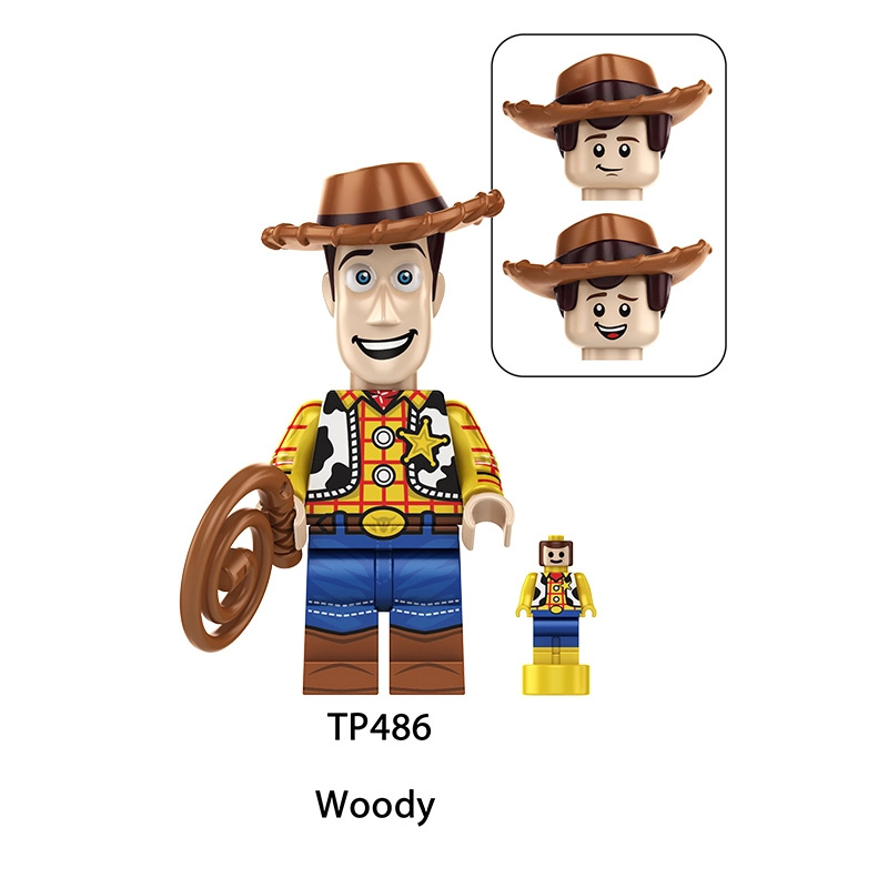 Toy Story Cartoon Minifigs Woody Buzz Lightyear Jessie Bo Peep Andy Alien Building Block Compatible Brick Toys Children Gifts TP1060