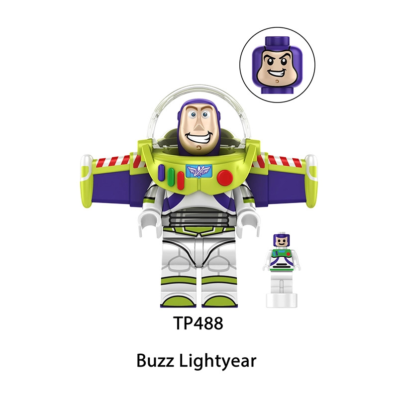 Toy Story Cartoon Minifigs Woody Buzz Lightyear Jessie Bo Peep Andy Alien Building Block Compatible Brick Toys Children Gifts TP1060
