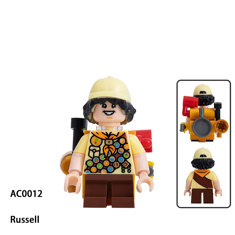 Disney Cartoon Movie Pixar Up Cane Frederiskson Custom Minifigs Russell Building Block Collectible Figure Toy Fans Display Gift AC0013