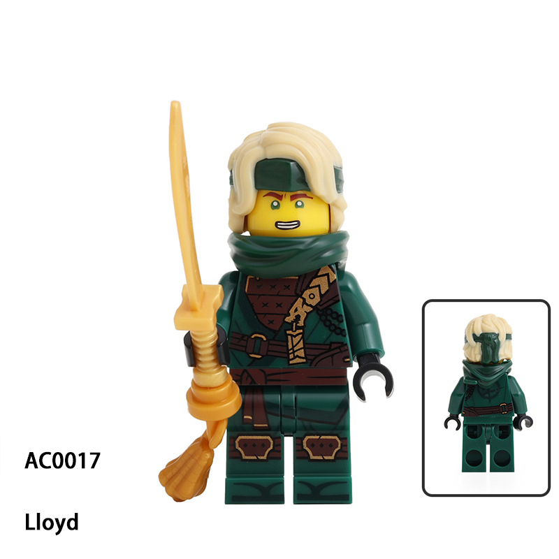 Ninjago Grimfax Minifigs Game Akita Lloyd Minifigs Building Block Fantasy Ninja Collection Toy Fans Gifts Compatible AD0017 AD0018