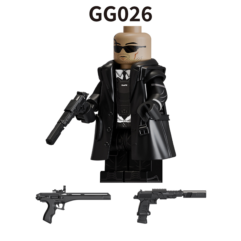Delta Operations Black Tactical Special Forces Building Block Soldier Toy Military Stealth Agent Custom Minifigs Toys Gift GG026