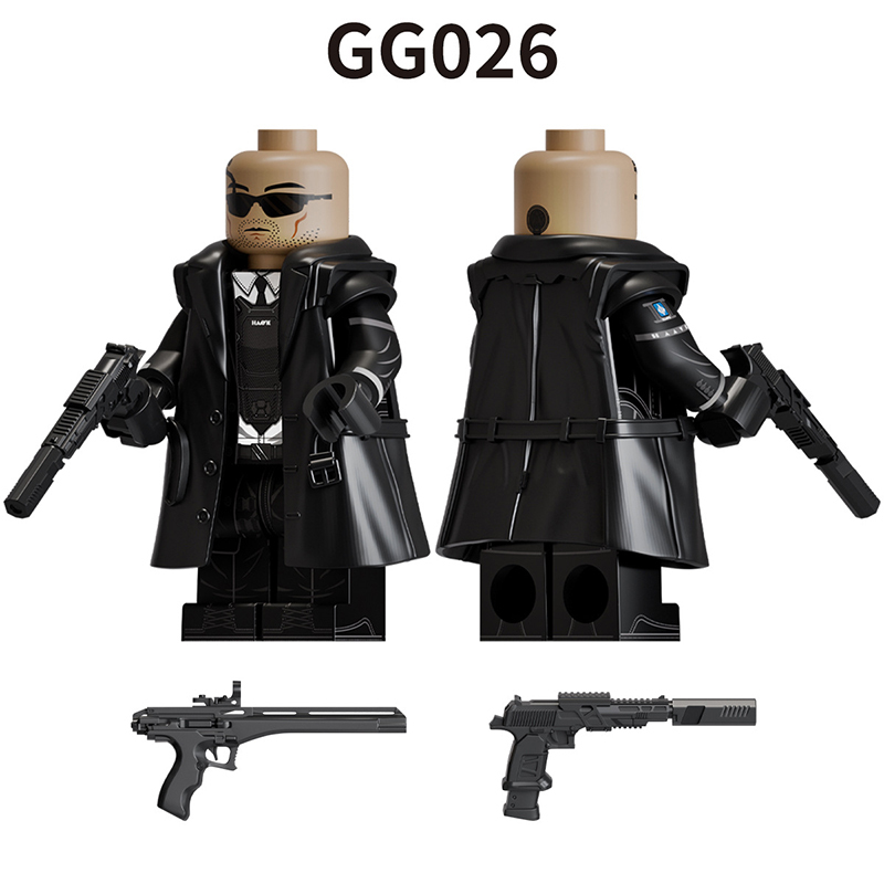 Delta Operations Black Tactical Special Forces Building Block Soldier Toy Military Stealth Agent Custom Minifigs Toys Gift GG026